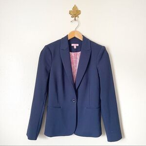 Lilly Pulitzer Navy Blue Button Blazer Preowned